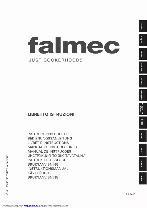 Mode d'emploi FALMEC ADARA 600