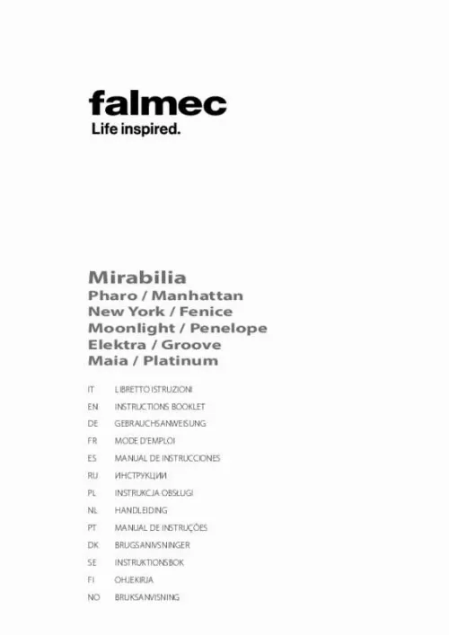 Mode d'emploi FALMEC FENICE