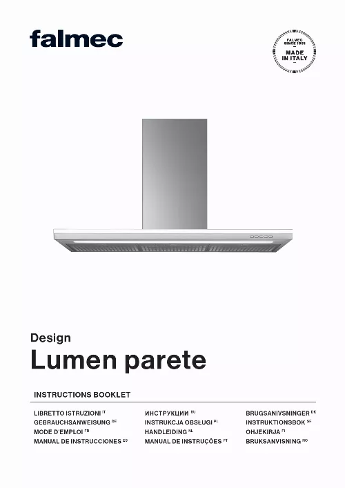 Mode d'emploi FALMEC LUMEN 2430