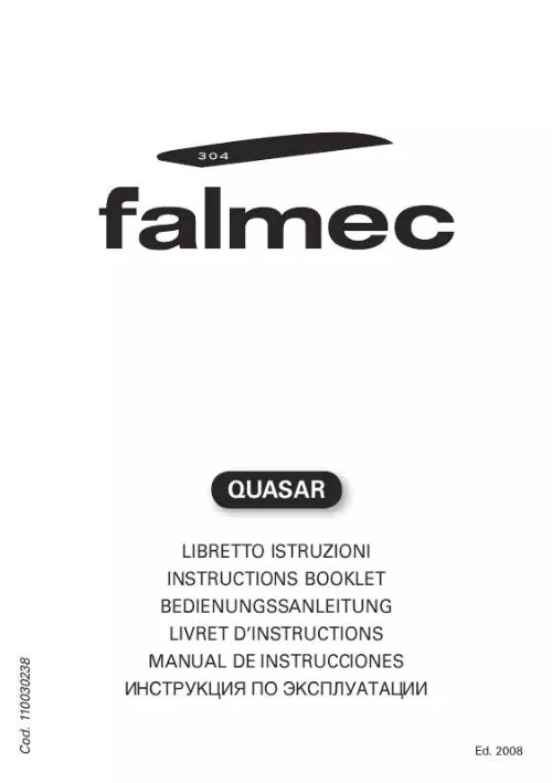 Mode d'emploi FALMEC QUASARV1410