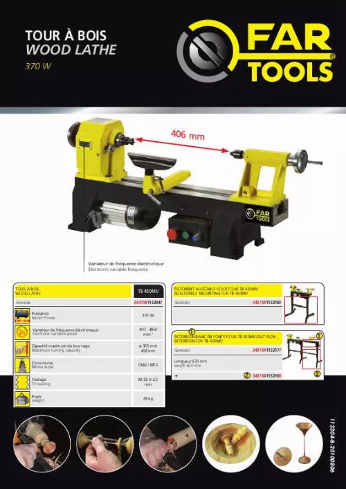 Mode d'emploi FARTOOLS TB 450MV