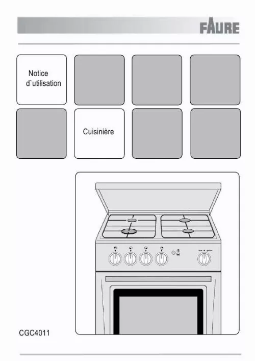 Mode d'emploi FAURE CGC4011R