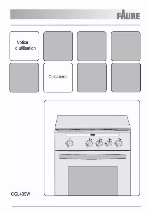 Mode d'emploi FAURE CGL409W