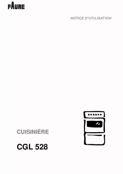 Mode d'emploi FAURE CGL528W