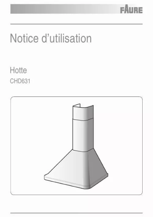 Mode d'emploi FAURE CHD631W