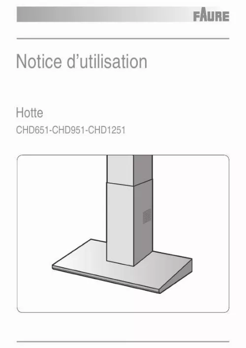 Mode d'emploi FAURE CHD951N