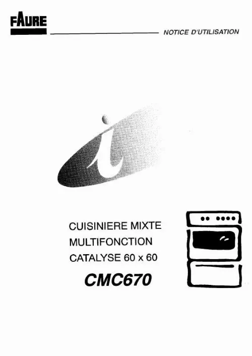 Mode d'emploi FAURE CMC670M