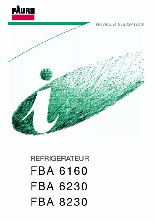 Mode d'emploi FAURE FBA8230