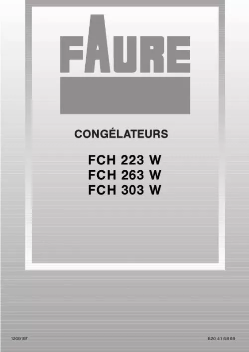 Mode d'emploi FAURE FCH263W