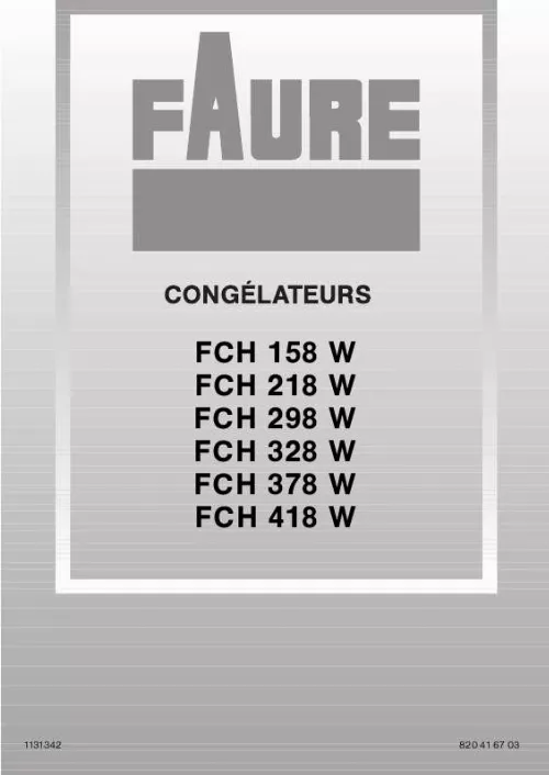 Mode d'emploi FAURE FCH378W