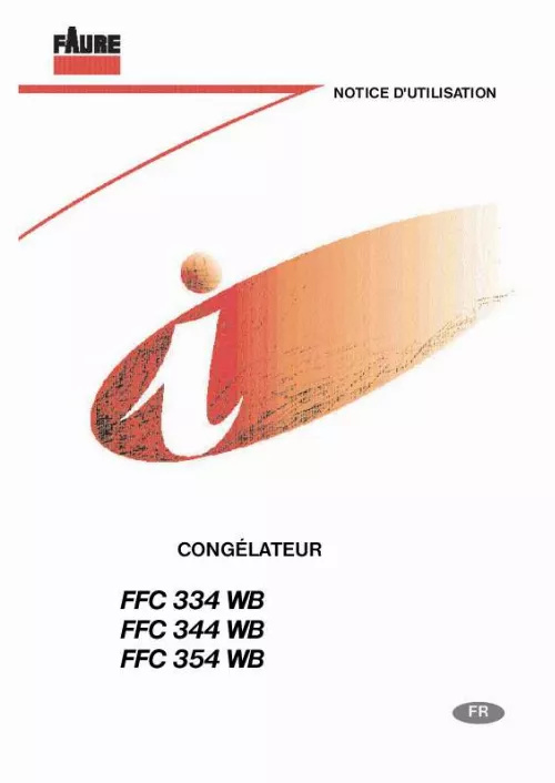 Mode d'emploi FAURE FFC344WB