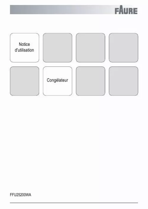 Mode d'emploi FAURE FFU25200WA