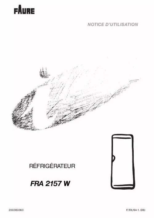 Mode d'emploi FAURE FRA 2157 AW