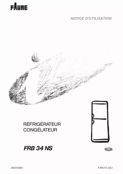 Mode d'emploi FAURE FRB 34NS