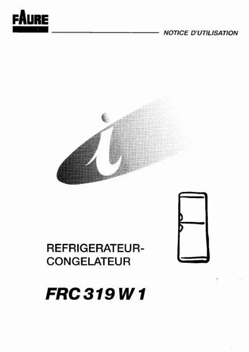 Mode d'emploi FAURE FRC319W1