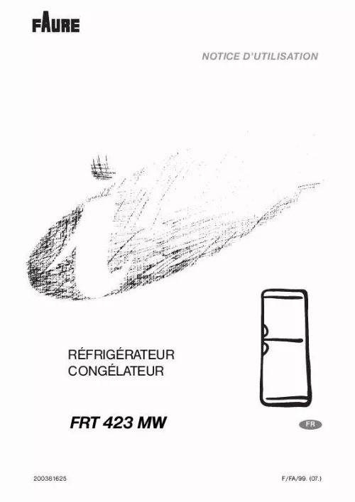 Mode d'emploi FAURE FRT423MW