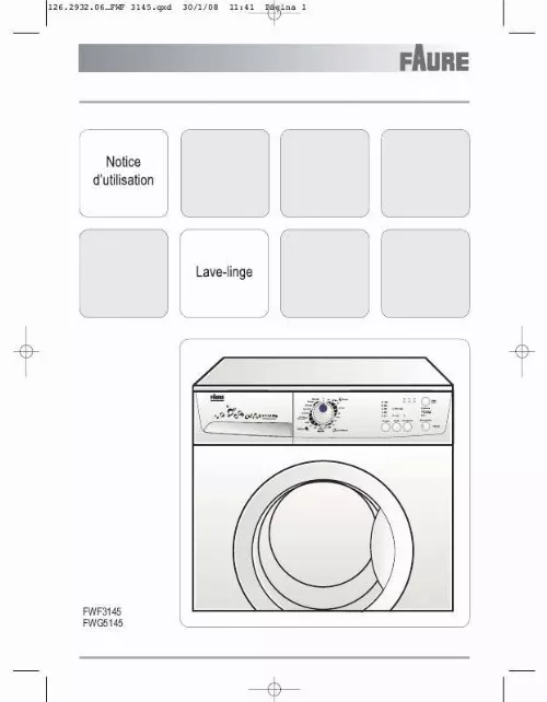 Mode d'emploi FAURE FWG5145