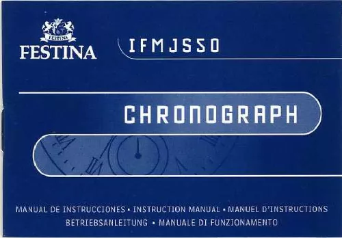 Mode d'emploi FESTINA IFMJS5O CHROMOGRAPH