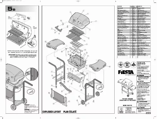 Mode d'emploi FIESTA EA34555 NATURAL GAS
