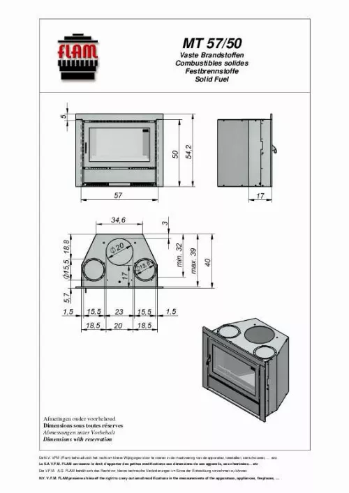 Mode d'emploi FLAM MT 57-50