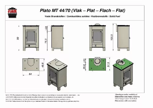 Mode d'emploi FLAM PLATO MT 44-70