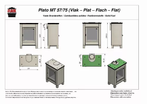 Mode d'emploi FLAM PLATO MT 57-75