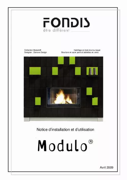 Mode d'emploi FONDIS MODULO