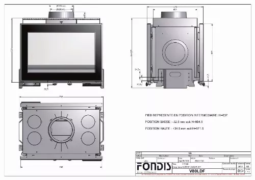 Mode d'emploi FONDIS V80LDF