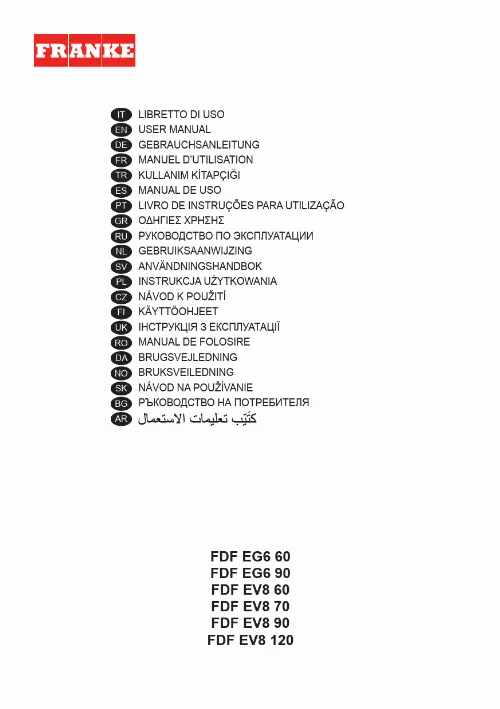 Mode d'emploi FRANKE FDF EV8 90 XS