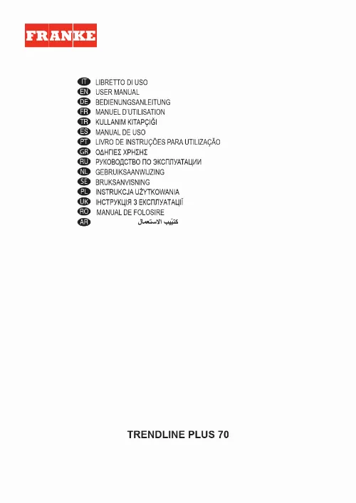 Mode d'emploi FRANKE TREND LINE