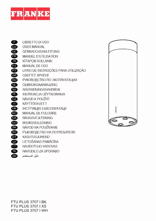 Mode d'emploi FRANKE TUBE PLUS FTU PLUS 3707 I BK