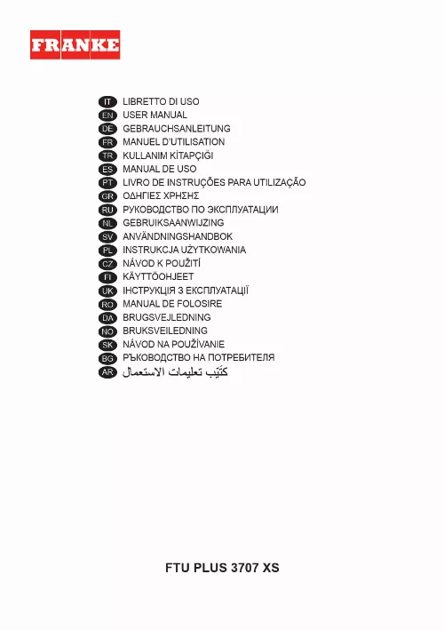 Mode d'emploi FRANKE TUBE PLUS FTU PLUS 3707 XS