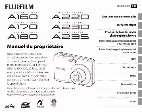 Mode d'emploi FUJIFILM A235