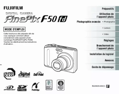 Mode d'emploi FUJIFILM FINEPIX F50FD