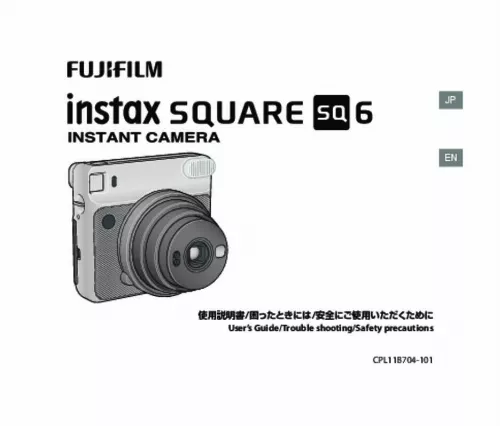 Mode d'emploi FUJIFILM INSTAX SQUARE SQ6