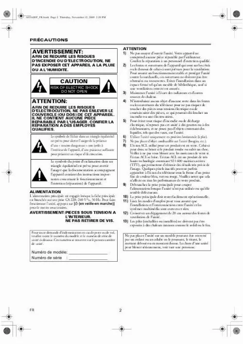 Mode d'emploi FUNAI LH8-M26BB