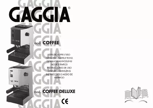 Mode d'emploi GAGGIA COFFEE DELUXE