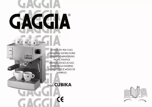 Mode d'emploi GAGGIA CUBIKA