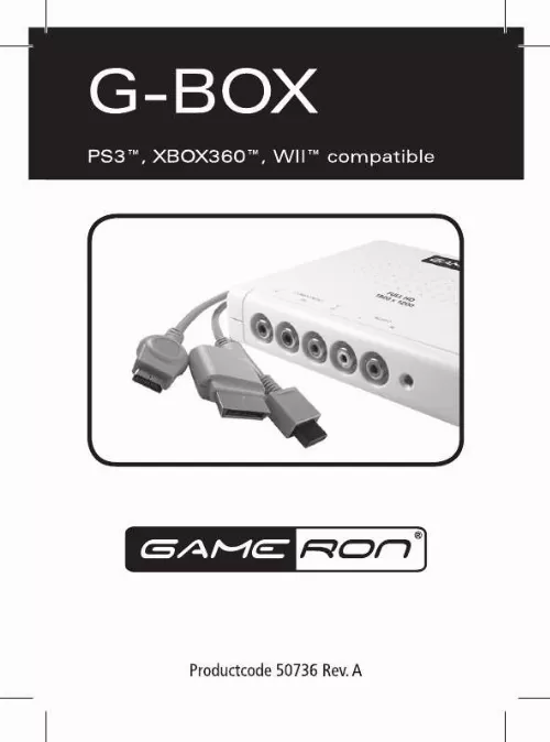 Mode d'emploi GAMERON G-BOX