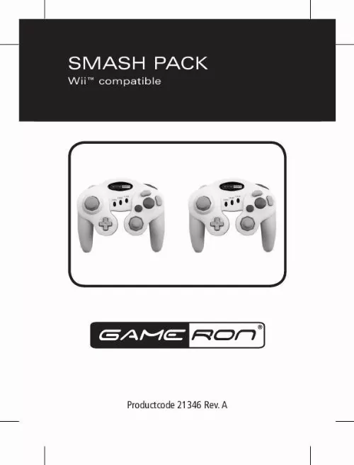 Mode d'emploi GAMERON SMASH PACK