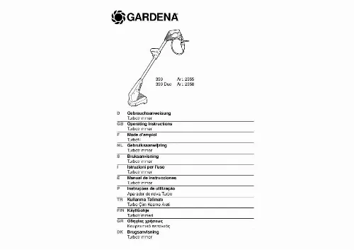 Mode d'emploi GARDENA 350 DUO