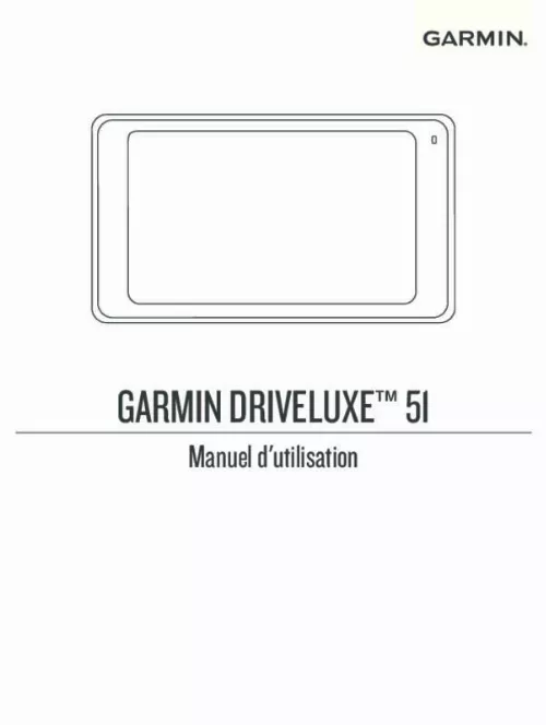 Mode d'emploi GARMIN DRIVELUXE 51
