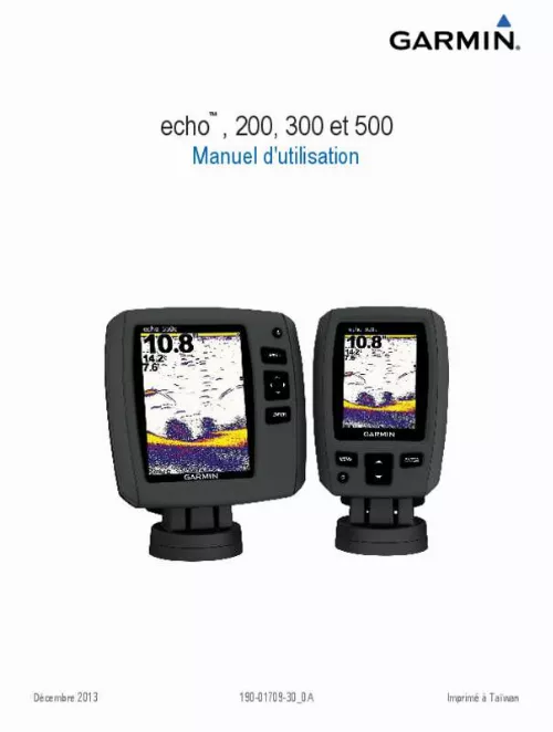 Mode d'emploi GARMIN ECHO 301DV