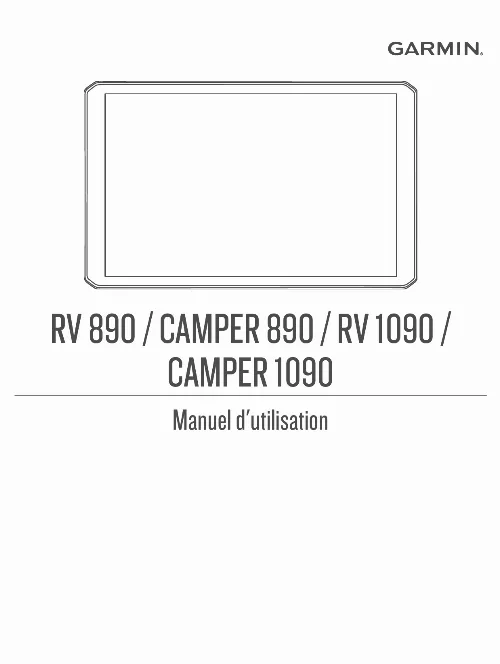 Mode d'emploi GARMIN GPS CAMPING CAR CAMPER 1090