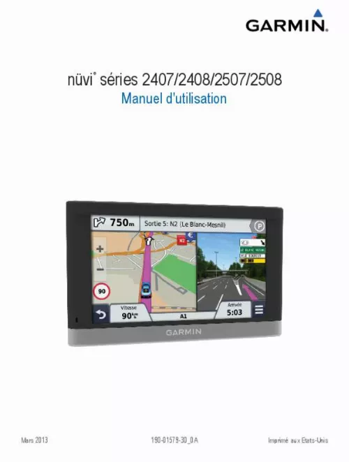 Mode d'emploi GARMIN GPS NÃœVI 2567 LM
