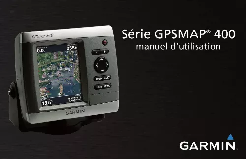 Mode d'emploi GARMIN GPSMAP 420S