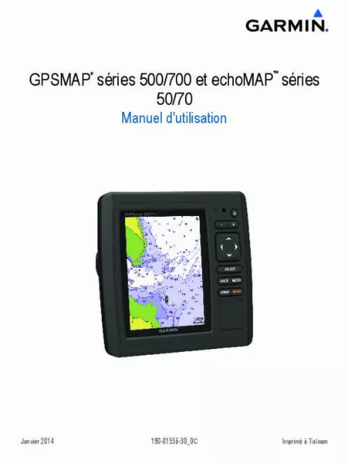 Mode d'emploi GARMIN GPSMAP 527XS