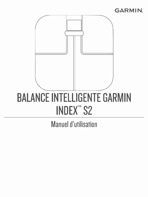 Mode d'emploi GARMIN INDEX S2