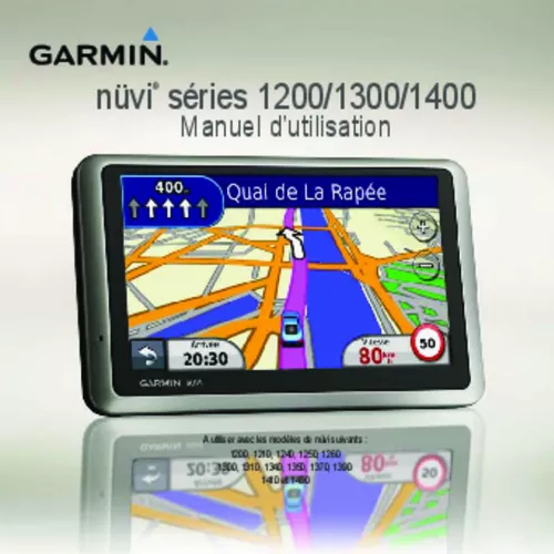 Mode d'emploi GARMIN NÃœVI 1490