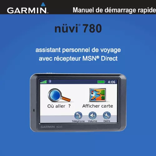 Mode d'emploi GARMIN NUVI 780